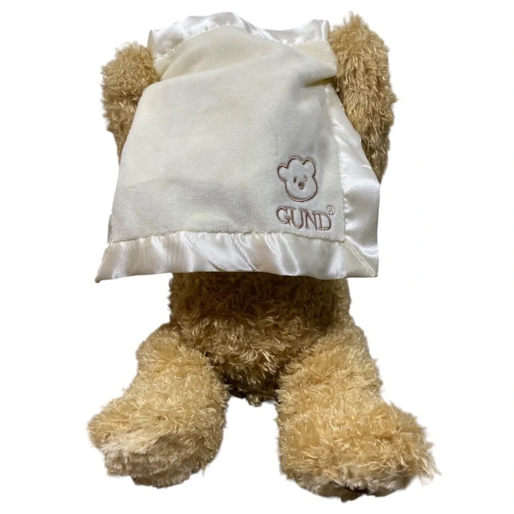BABY GUND Peek-a-boo Plush Bear (Does not come with batteries)